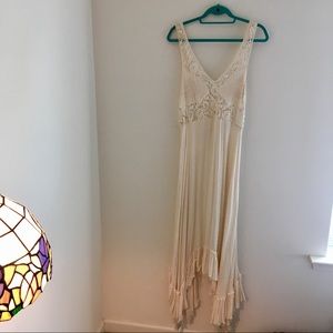 intimately free people ivory lace maxi